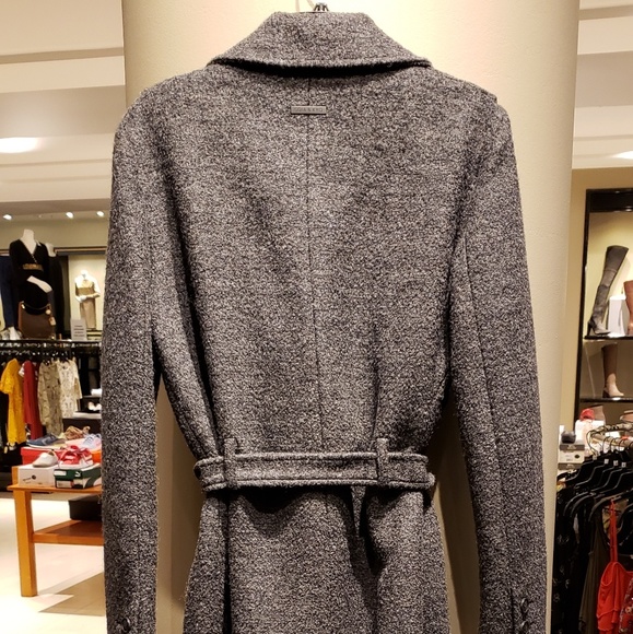 Soia & Kyo NWT Belted Wool Trench Coat - Picture 5 of 6